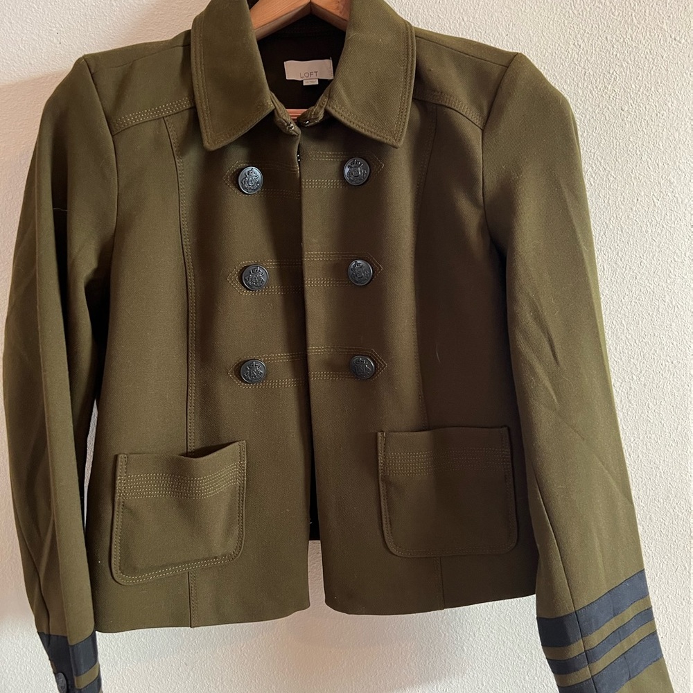 Olive Loft military blazer